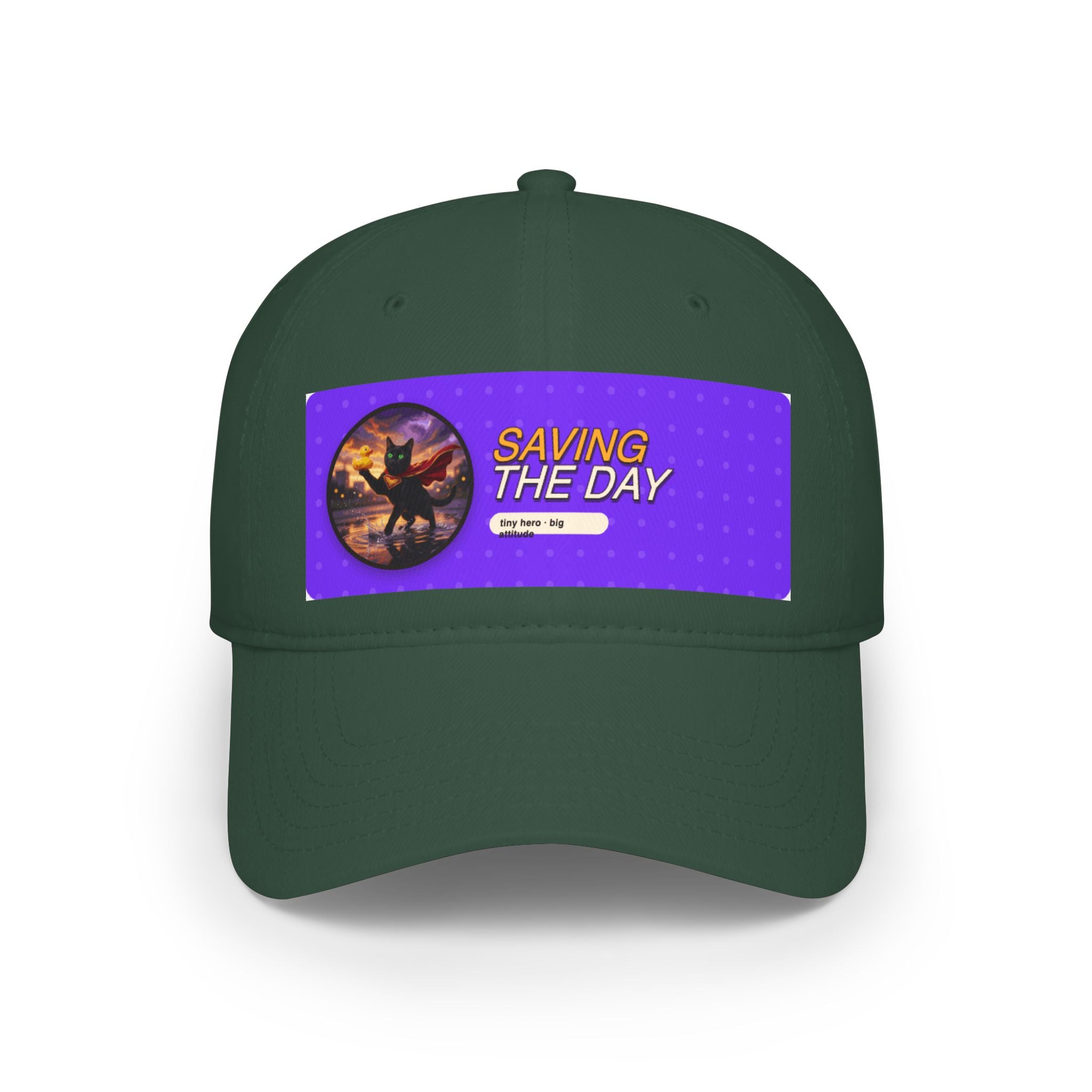 Baseball Cap — "Saving The Day" Superhero Patch Hat