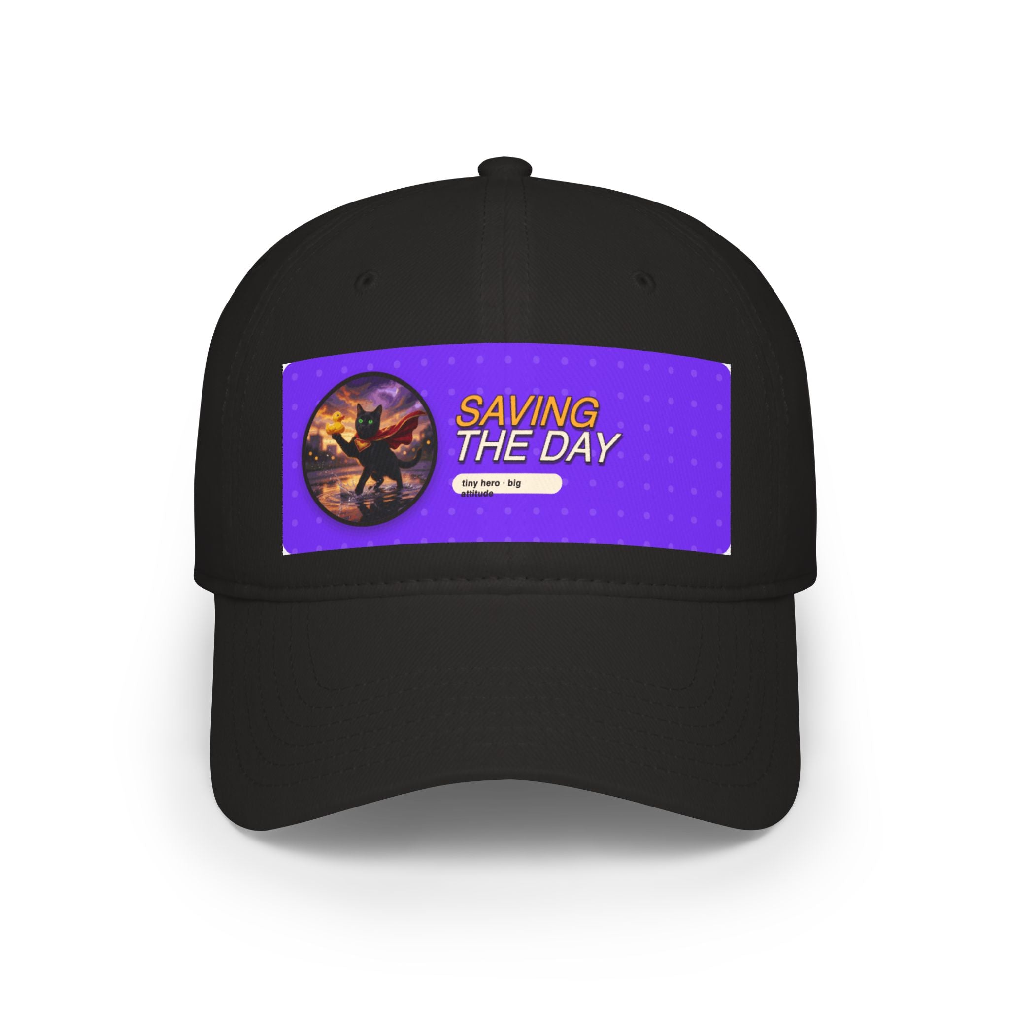 Baseball Cap — "Saving The Day" Superhero Patch Hat