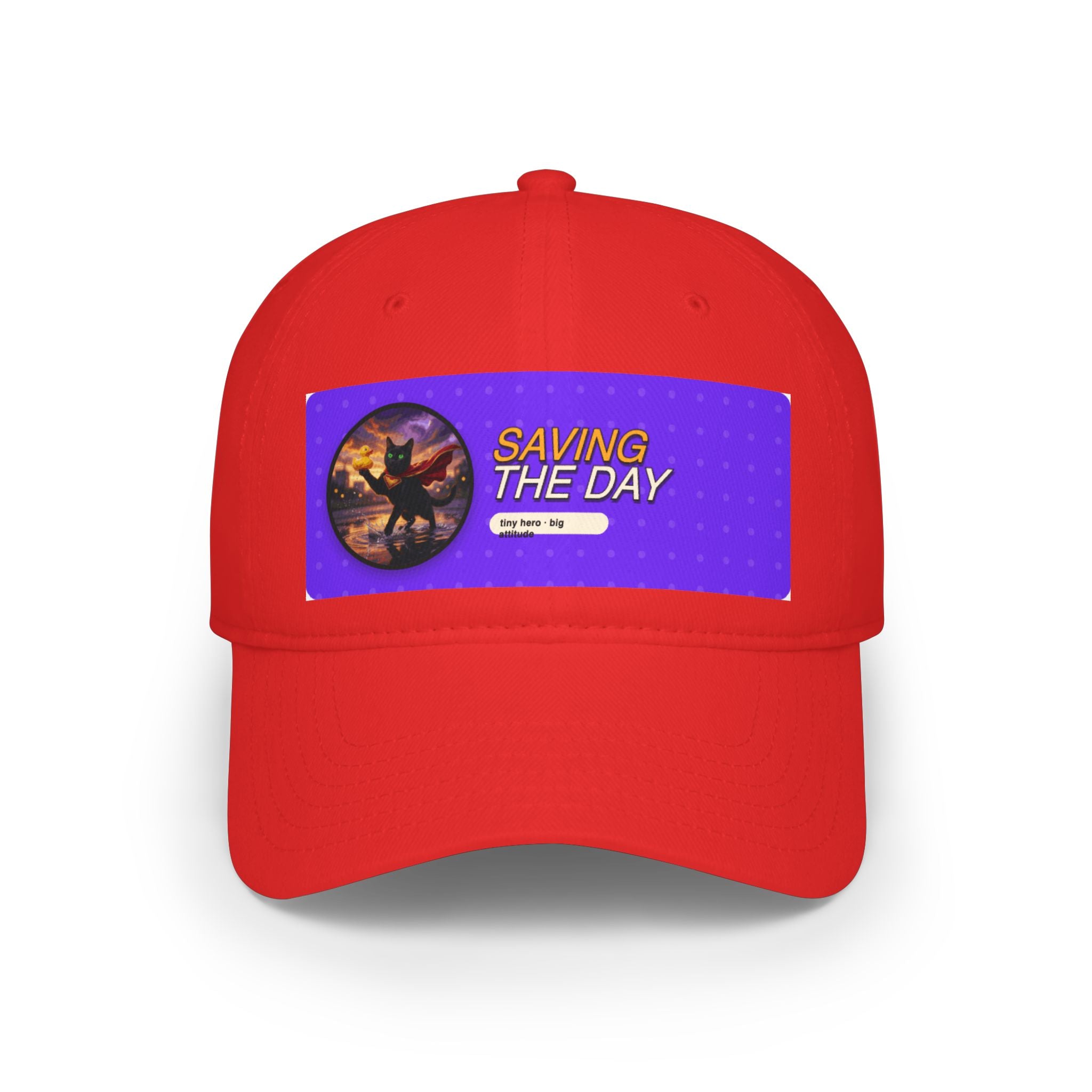 Baseball Cap — "Saving The Day" Superhero Patch Hat