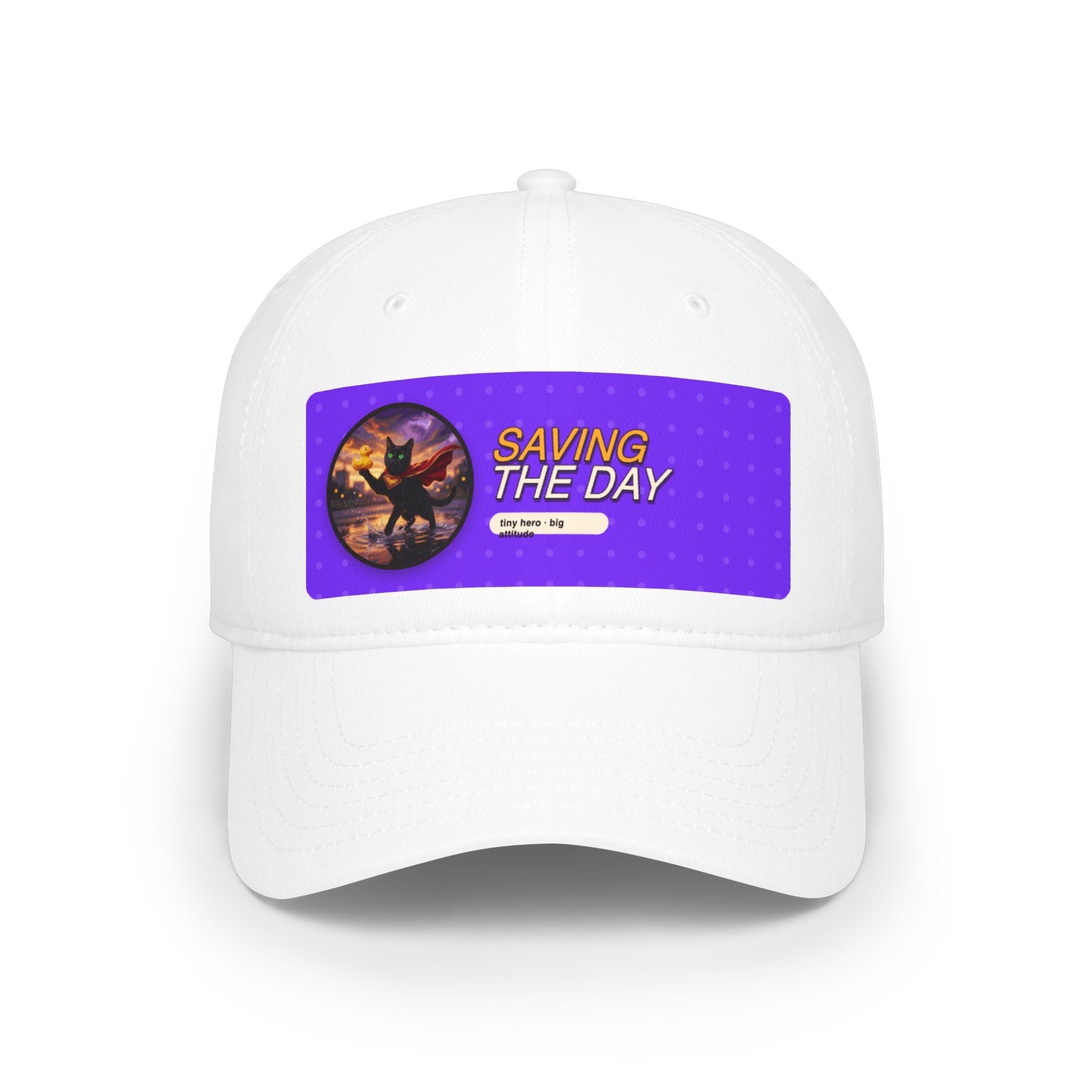 Baseball Cap — "Saving The Day" Superhero Patch Hat