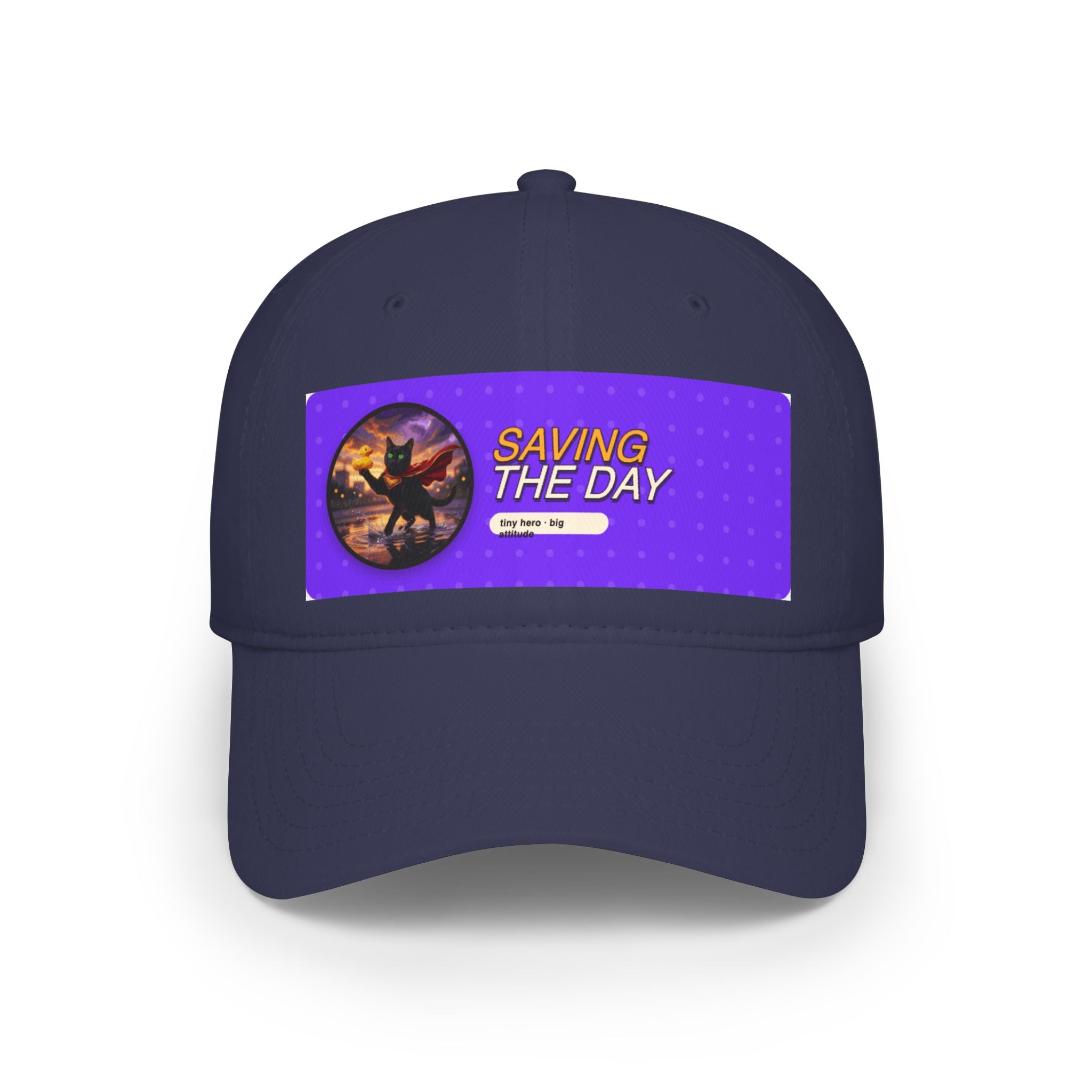 Baseball Cap — "Saving The Day" Superhero Patch Hat