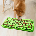 Femont Medium Silicone Snuffle Mat for Small Medium Dogs Cats Slow Down EatingSlow Feeder Lick Mat for Dry Wet Food for Pet Training SmellEncourages Natural Foraging SkillRelieving Stress (Green)