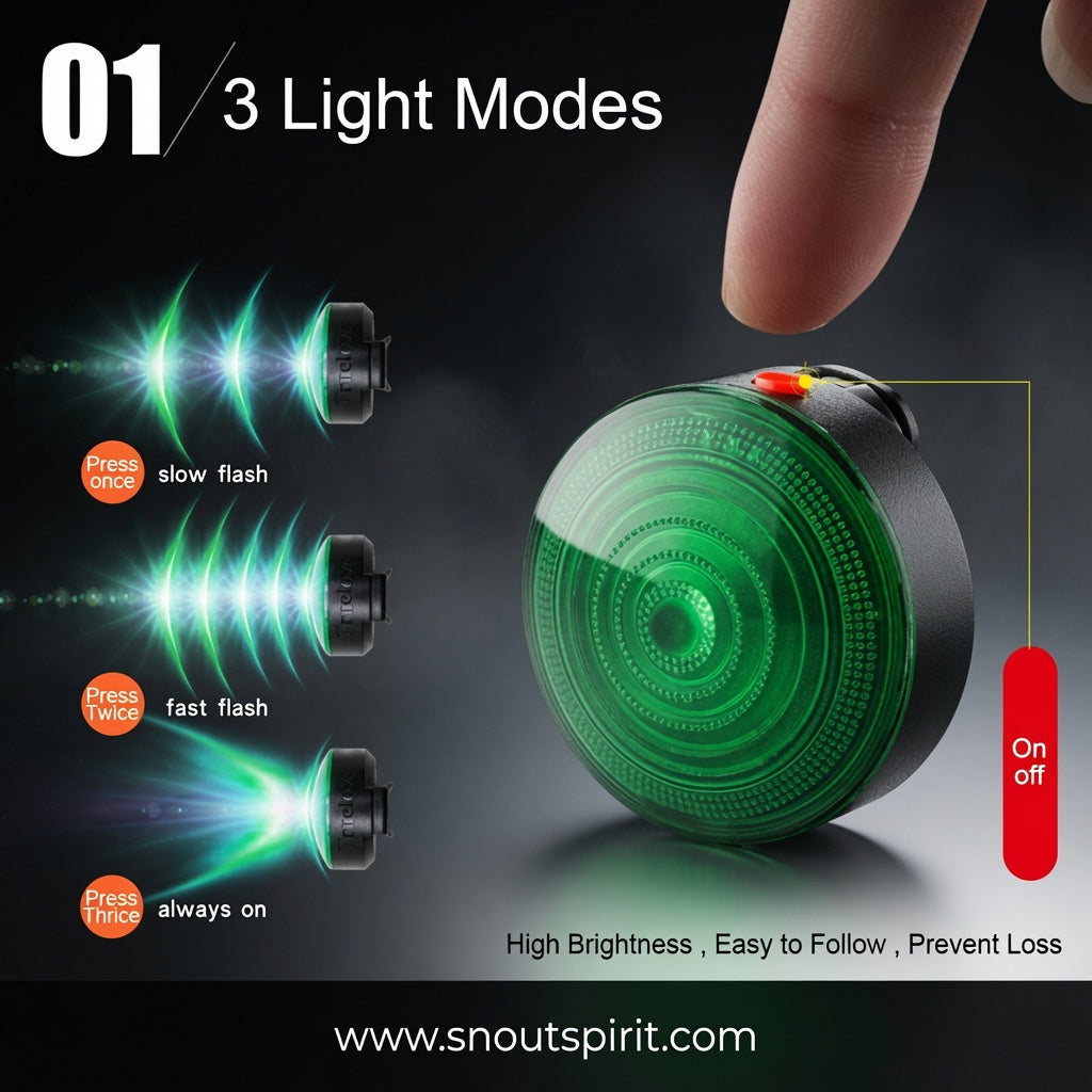LED Dog Collar Light — Night Safety Light for Dogs