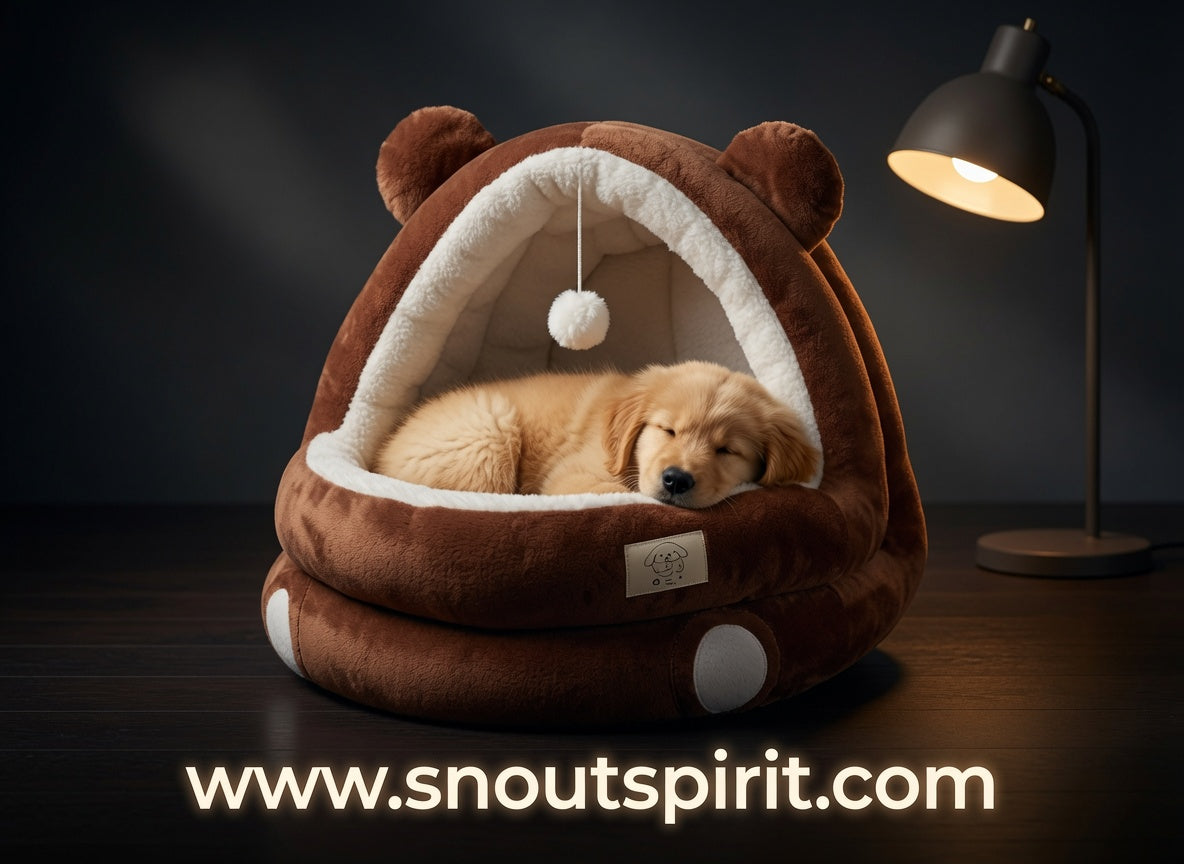 Cosy Cave Cat Bed — Enclosed Winter Warm Nest for Cats & Small Dogs