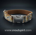 Handmade Golden Christmas Dog Collar