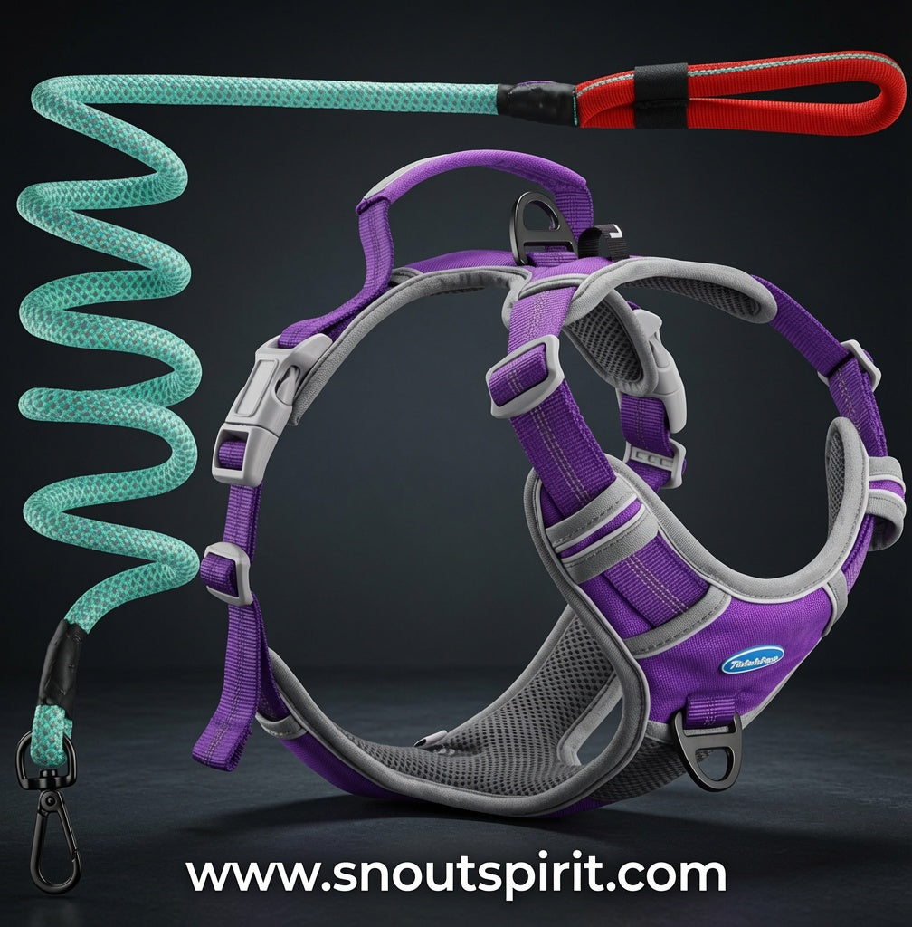No-Pull Dog Harness Set with Handle & Leash