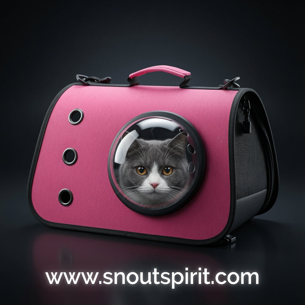 Foldable Cat Backpack with Breathable Mesh Design