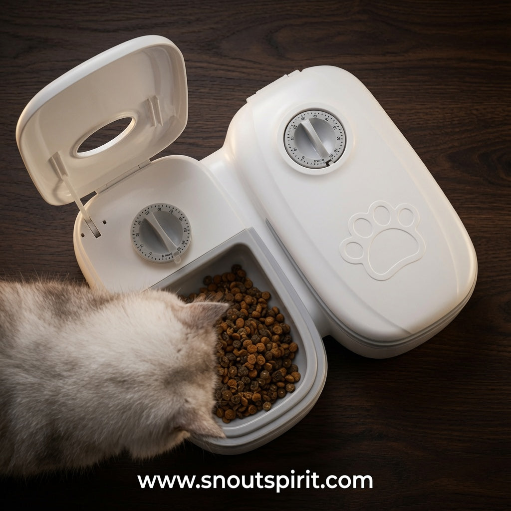 2-in-1 Automatic Gravity Pet Feeder & Water Dispenser for Cats and Dogs