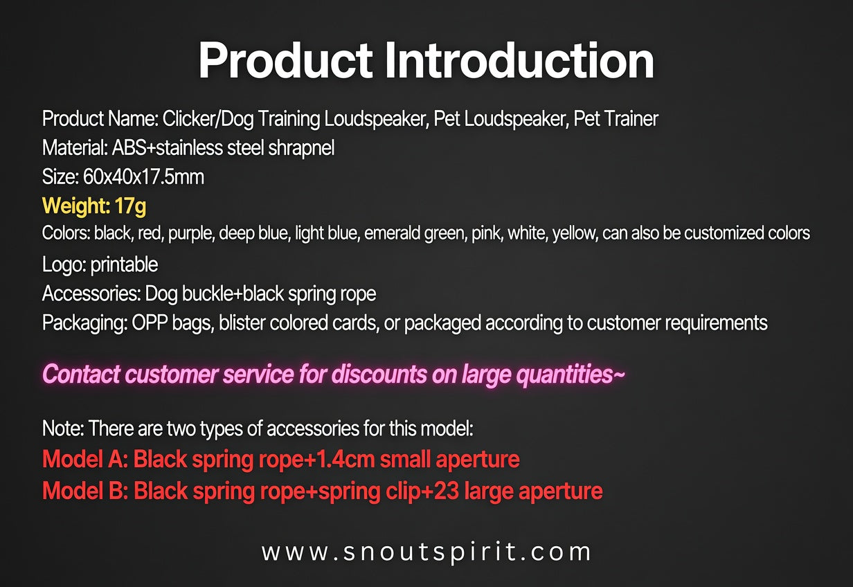 Adjustable Dog Training Clicker with Keychain Strap