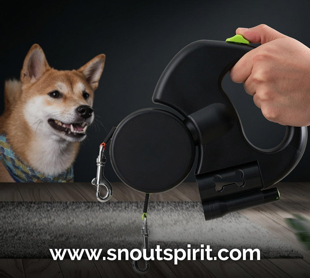 Auto Double Dog Leash