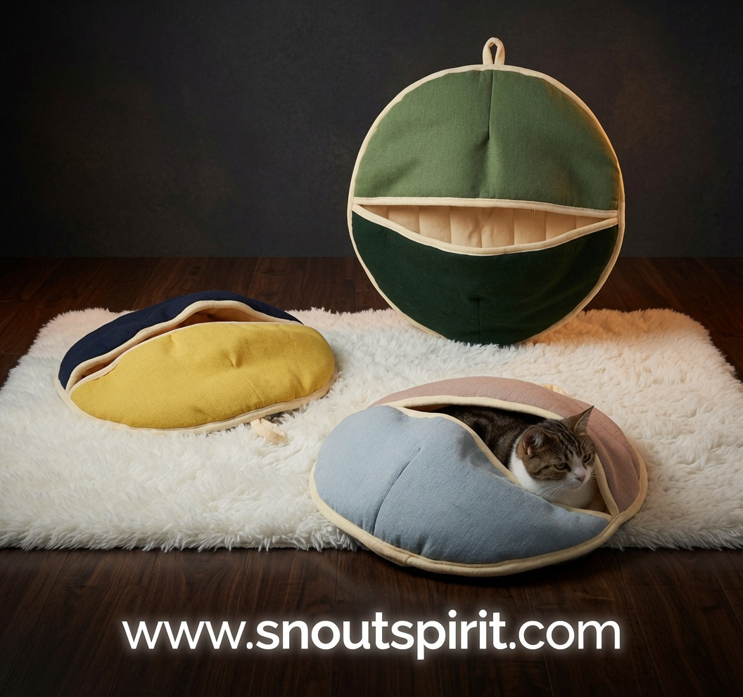 Cat Bed and Sleeping Bag with Dual Use Design