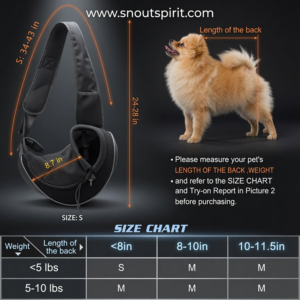 Crossbody Pet Carrier Sling