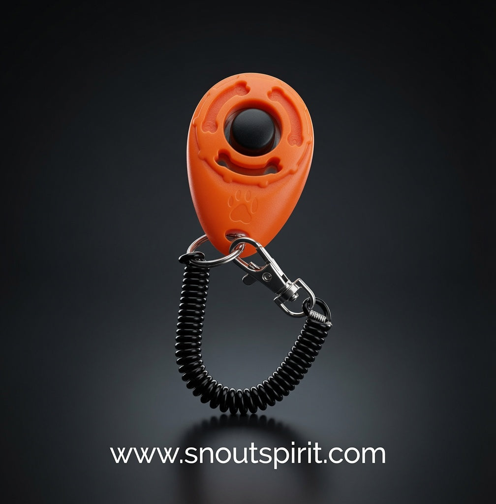 Adjustable Dog Training Clicker with Keychain Strap