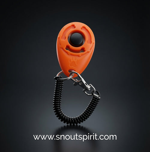 Adjustable Dog Training Clicker with Keychain Strap