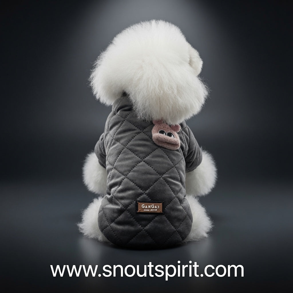 Plaid Jacket for Small Dogs - Autumn and Winter Wear