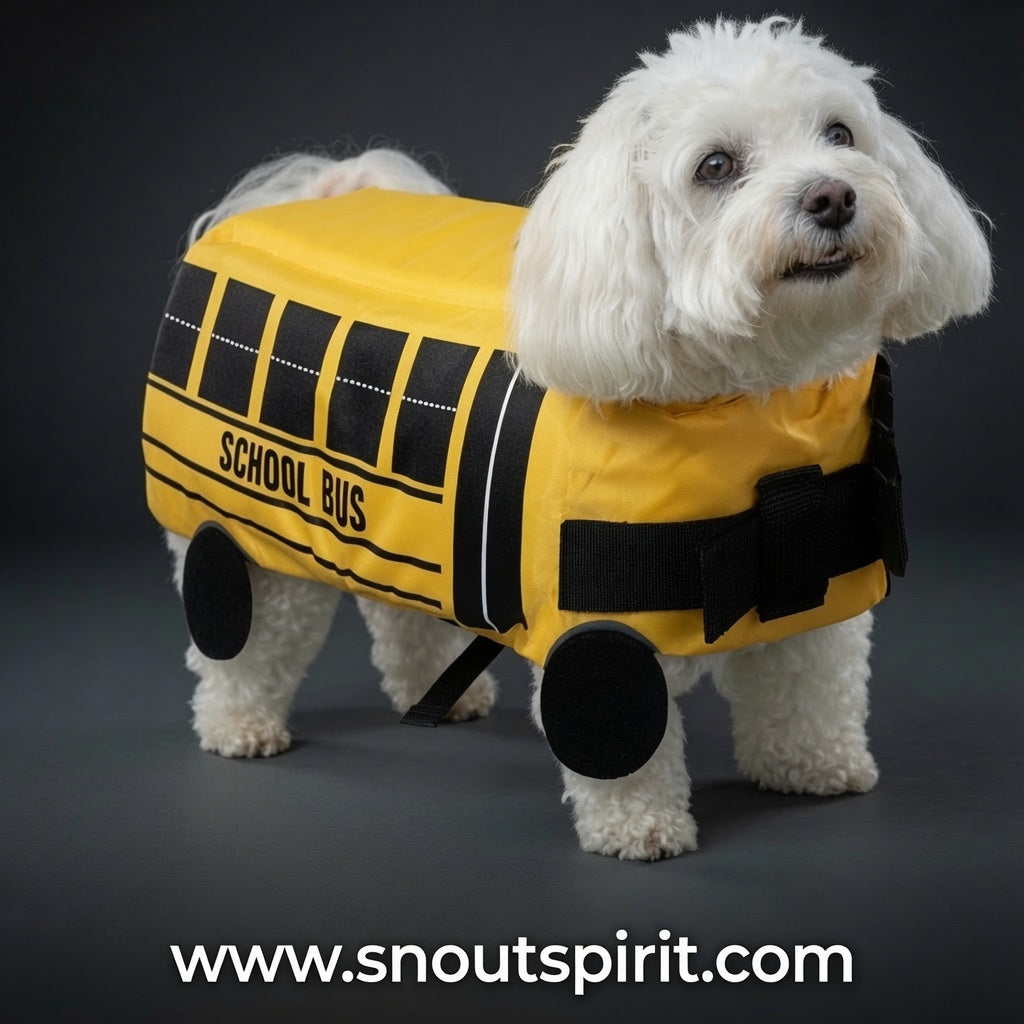 Halloween School Bus Dog Costume