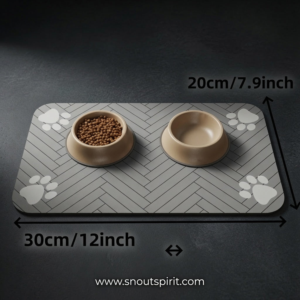 Non-Slip Absorbent Waterproof Pet Feeding Mat for Dogs & Cats