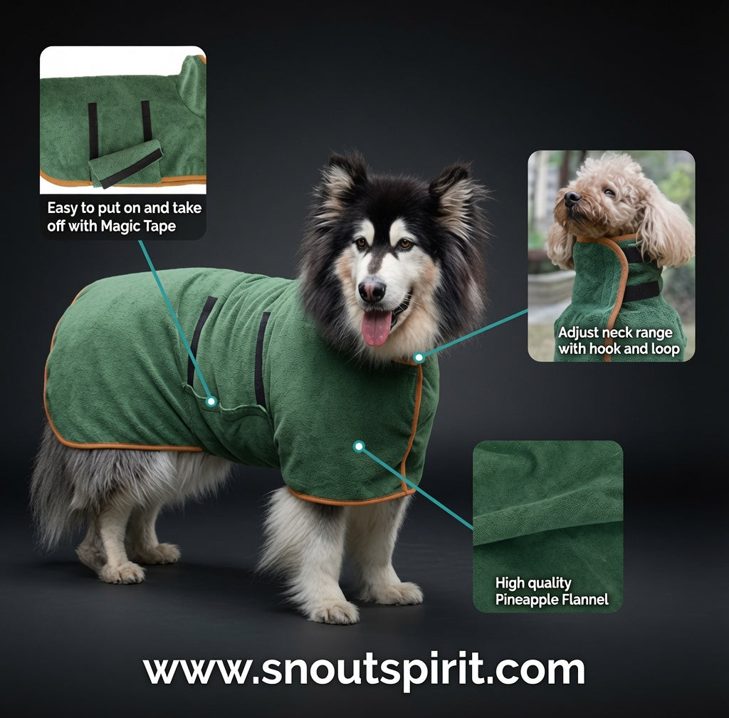 Pet Bathrobe Fast Drying Towel