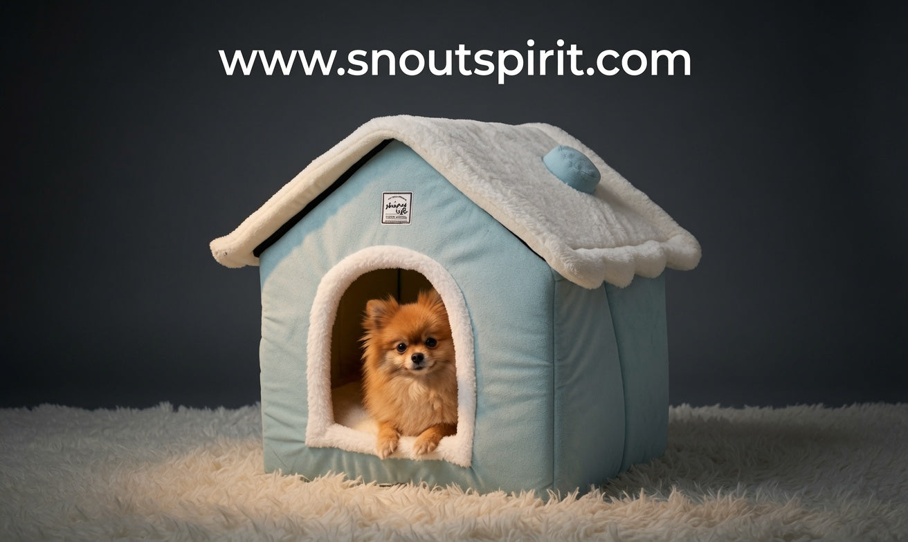 Warm Closed Dog Kennel House for Pets