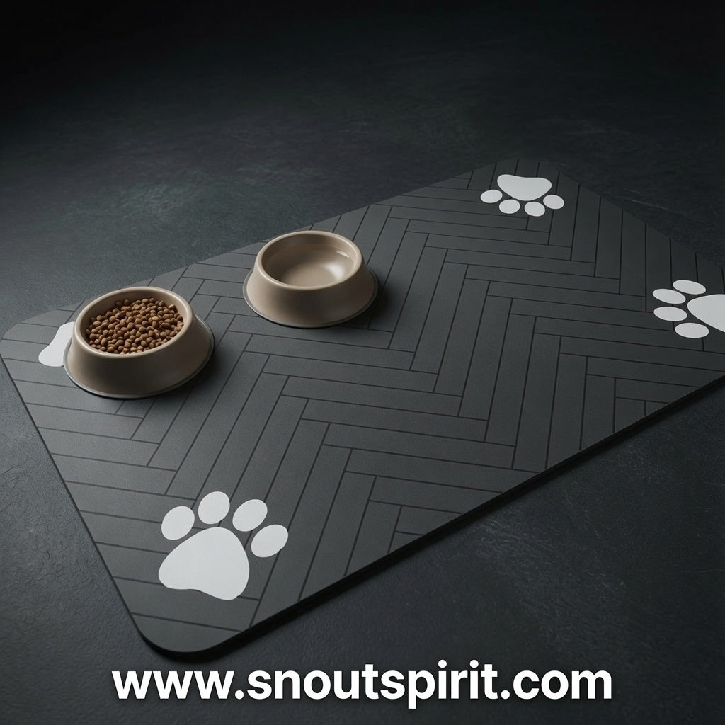 Non-Slip Absorbent Waterproof Pet Feeding Mat for Dogs & Cats